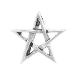 Small Pentagram Symbol Silver Pendant Handmade Power of 5 Elements Spirit Eternity Protection | Woot & Hammy